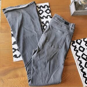 Paige High Rise Bell Canyon flare grey denim pants womens size 31